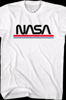 Red White Blue Logo NASA T-Shirt
