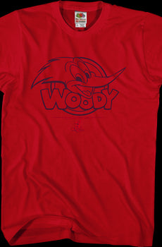 Red Woody Woodpecker T-Shirt