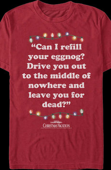 Refill Your Eggnog Christmas Vacation T-Shirt