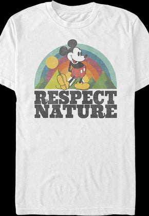 Respect Nature Mickey Mouse Disney T-Shirt