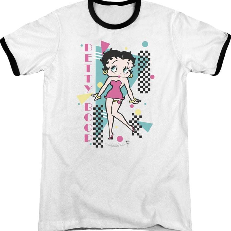 Retro Betty Boop Ringer Shirt