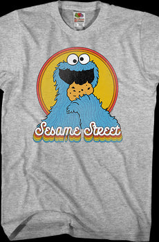 Retro Cookie Monster Sesame Street T-Shirt