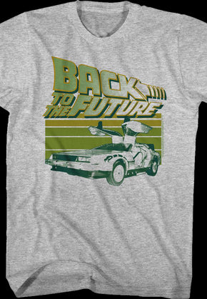 Retro Time Traveling DeLorean Back To The Future T-Shirt