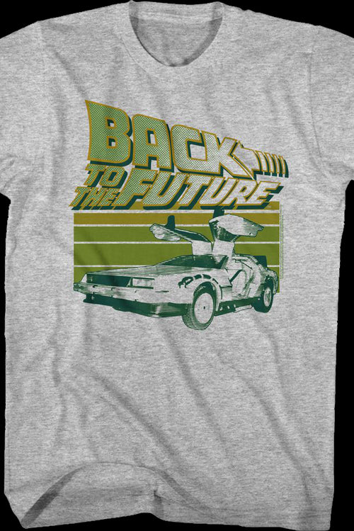 Retro Time Traveling DeLorean Back To The Future T-Shirtmain product image