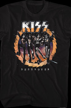 Retro Destroyer Front & Back KISS T-Shirt