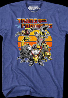 Retro Dinobots Transformers T-Shirt