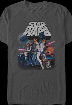 Retro Episode IV Poster Star Wars T-Shirt