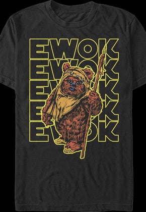 Retro Ewok Star Wars T-Shirt