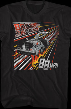 Retro Fire Tracks Back To The Future T-Shirt