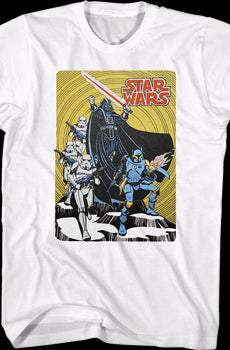 Retro Galactic Empire Comic Book Star Wars T-Shirt