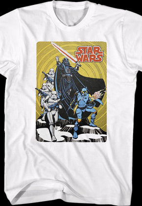Retro Galactic Empire Comic Book Star Wars T-Shirt