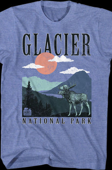 Retro Glacier National Park T-Shirt