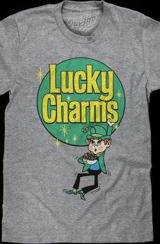 Retro Leprechaun And Logo Lucky Charms T-Shirt