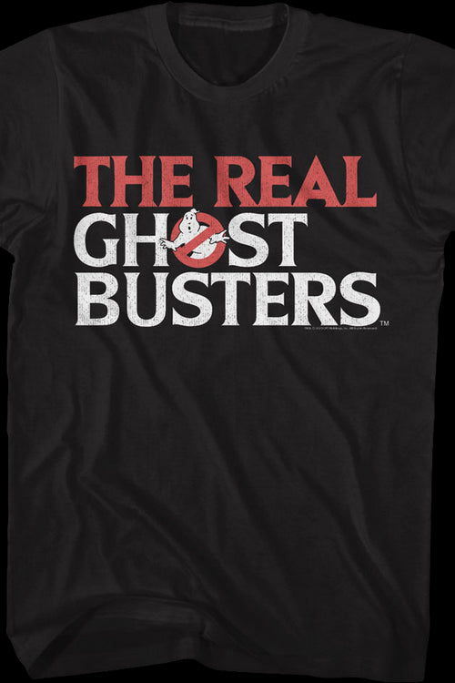 Retro Logo Real Ghostbusters T-Shirtmain product image