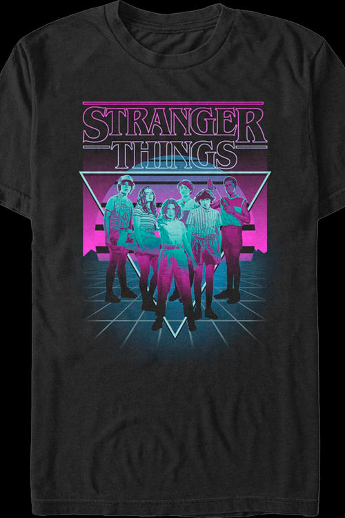 Retro Neon Stranger Things T-Shirtmain product image