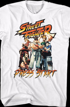 Retro Press Start Street Fighter T-Shirt