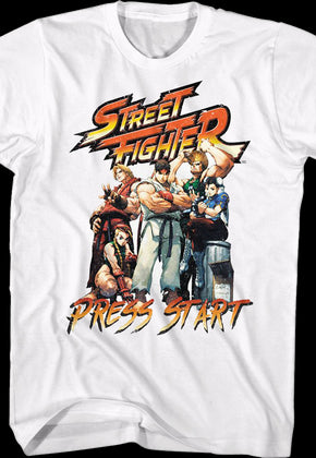 Retro Press Start Street Fighter T-Shirt