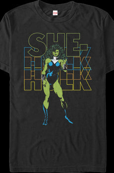 Retro She-Hulk Marvel Comics T-Shirt