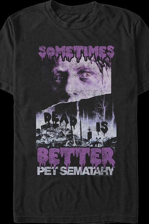 Retro Sometimes Dead Is Better Pet Sematary T-Shirtmain product image