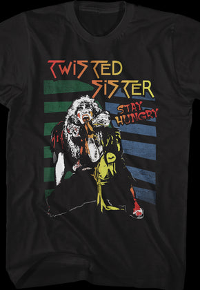 Retro Stay Hungry Twisted Sister T-Shirt