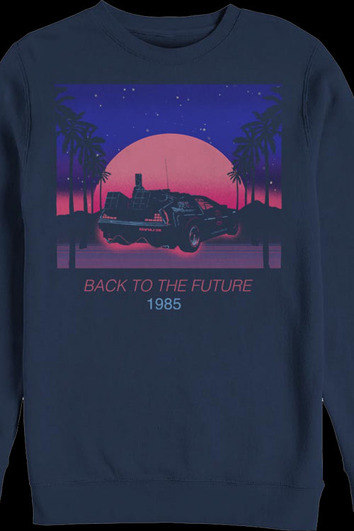 Retro Sunset Back To The Future Sweatshirtmain product image