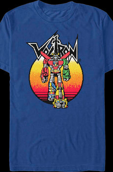 Retro Sunset Voltron T-Shirt
