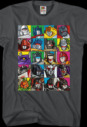 Robot Collage Transformers T-Shirt