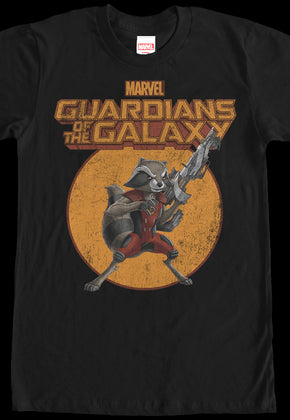 Rocket Raccoon Action Pose Guardians of the Galaxy T-Shirt