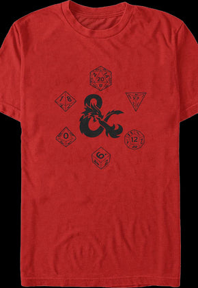 Rolling Dice Dungeons & Dragons T-Shirt