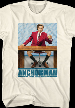 Ron Burgundy Poster Anchorman T-Shirt