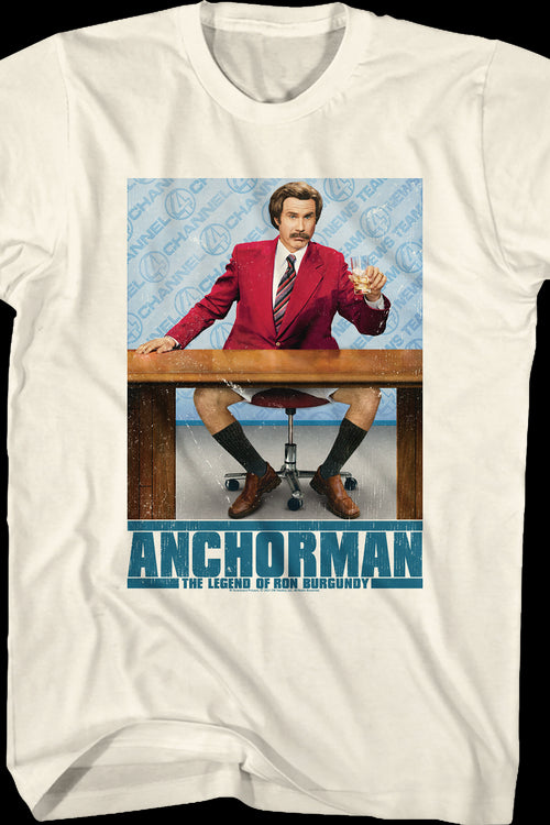 Ron Burgundy Poster Anchorman T-Shirtmain product image