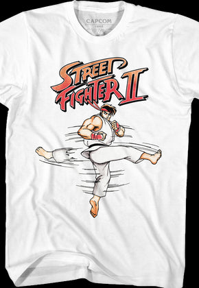 Ryu Hurricane Kick Street Fighter II T-Shirt