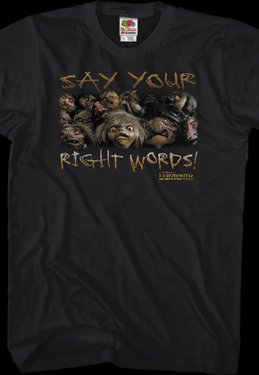 Say Your Right Words Labyrinth Shirt