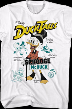 Scrooge McDuck The Man The Myth The Miser DuckTales T-Shirt