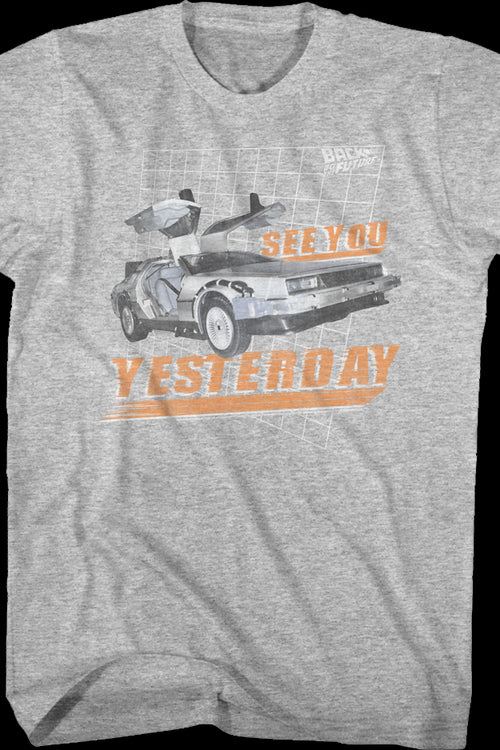 See You Yesterday Back To The Future T-Shirtmain product image