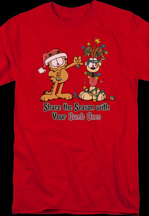 Share The Season With Your Dumb Ones Garfield T-Shirt