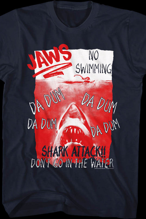 Shark Attack Poster Jaws T-Shirtmain product image