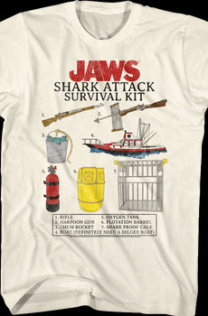 Shark Attack Survival Kit Jaws T-Shirt