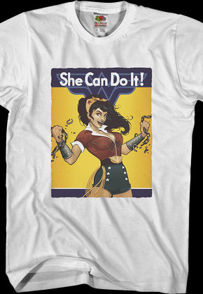 She Can Do It Wonder Woman T-Shirt