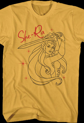She-Ra Sketch Masters of the Universe T-Shirt