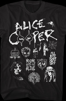 Shock Collage Alice Cooper T-Shirt