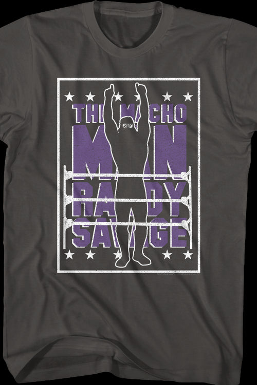 Silhouette Macho Man Randy Savage T-Shirtmain product image