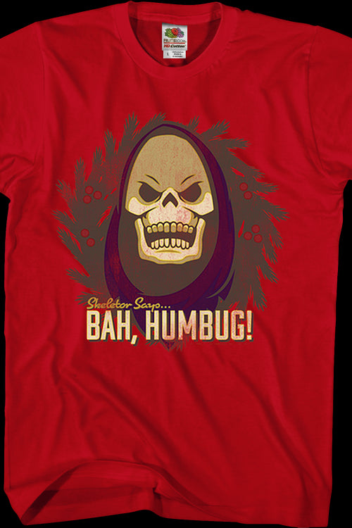 Skeletor Says Bah Humbug Masters of the Universe T-Shirtmain product image