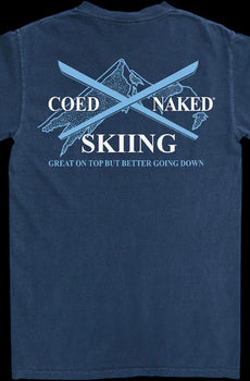 Skiing Coed Naked T-Shirt