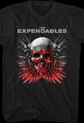 Skull And Guns Logo Expendables T-Shirt