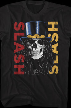 Skull In Top Hat Slash T-Shirt