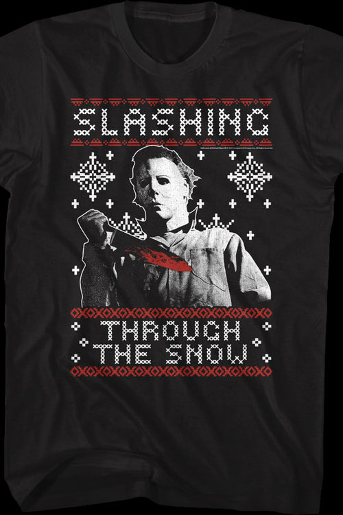 Slashing Through The Snow Halloween T-Shirtmain product image