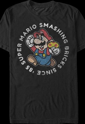 Smashing Bricks Since '85 Super Mario Bros. T-Shirt
