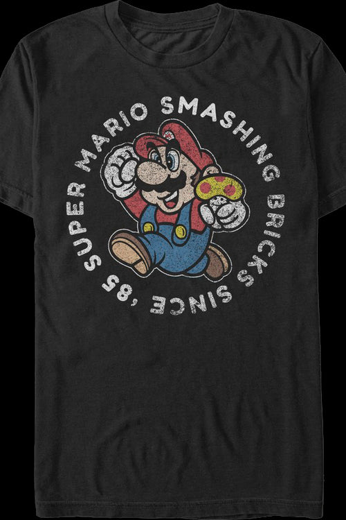 Smashing Bricks Since '85 Super Mario Bros. T-Shirtmain product image