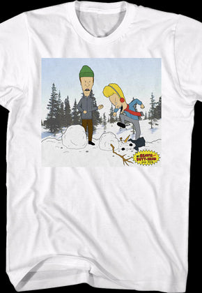 Snowman Beavis And Butt-Head T-Shirt